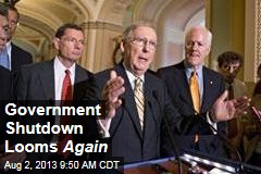 Government Shutdown Looms Again