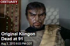 Original Klingon Dead at 91