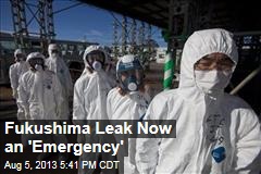 Fukushima Leak Now an &#39;Emergency&#39;