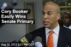 Cory Booker Easily Wins Senate Primary