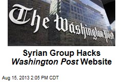 Syrian Group Hacks Washington Post Website