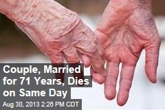Couple, Married for 71 Years, Dies on Same Day