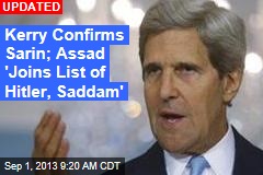 Kerry: Sarin Confirmed in Syria