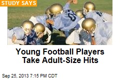 Young Football Players Take Adult-Size Hits