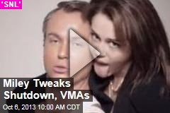 Miley Tweaks Shutdown, VMAs