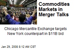 Commodities Markets in Merger Talks