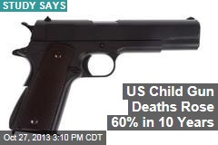 US Child Gun Deaths Rose 60% in 10 Years