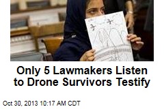 Only 5 Lawmakers Listen to Drone Survivors Testify
