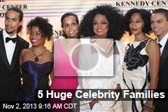5 Huge Celebrity Families