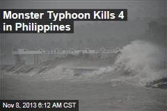 Monster Typhoon Kills 4 in Philippines