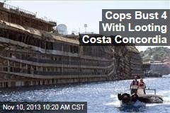 Cops Bust 4 With Looting Costa Concordia