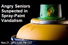 Angry Seniors Suspected in Spray-Paint Vandalism