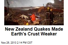 New Zealand Quakes Made Earth&#39;s Crust Weaker