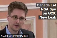 Canada Let NSA Spy on G20: New Leak
