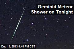 Geminid Meteor Shower on Tonight