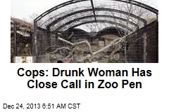Cops: Drunk Woman Has Close Call in Zoo Pen