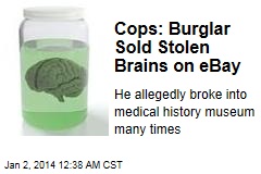 Cops: Burglar Sold Stolen Brains on eBay