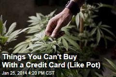 Things You Can&#39;t Buy With a Credit Card (Like Pot)