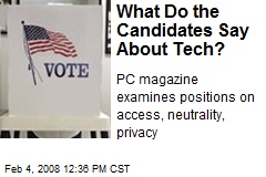 What Do the Candidates Say About Tech?