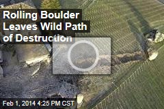 Italian Barn Smashed by Rolling Boulder