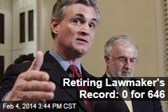 Retiring Lawmaker&#39;s Record: 0 for 646