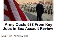 Army Ousts 588 From Key Jobs in Sex Assault Review