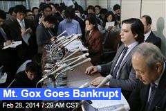 Mt. Gox Goes Bankrupt