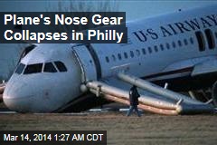 Plane&#39;s Nose Gear Collapses in Aborted Philly Takeoff