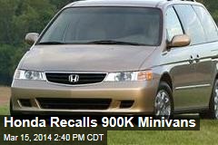 Honda Recalls 900K Minivans