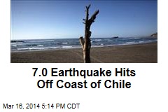 7.0 Earthquake Hits Off Coast of Chile