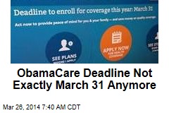 Extra Time Granted for ObamaCare Enrollment