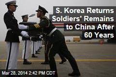 S. Korea Returns Soldiers&#39; Remains to China After 60 Years