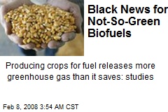 Black News for Not-So-Green Biofuels