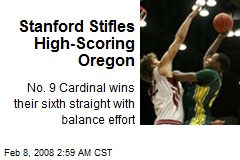 Stanford Stifles High-Scoring Oregon