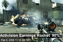 Activision Earnings Rocket 90%