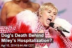 Dog&#39;s Death Behind Miley&#39;s Hospitalization?