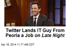 Twitter Lands IT Guy From Peoria a Job on Late Night