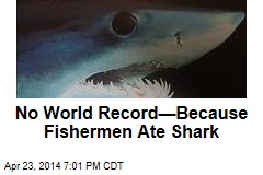 No World Record&mdash;Because Fishermen Ate Shark