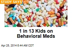 1 in 13 Kids on Behavioral Meds