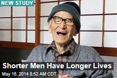 Shorter Men Have Longer Lives