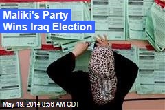 Maliki&#39;s Party Wins Iraq Election