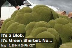 It&#39;s a Blob. It&#39;s Green Sherbert. No ...
