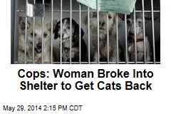 Cops: Woman Broke Into Shelter to Get Cats Back