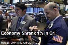 Economy Shrank 1% in Q1