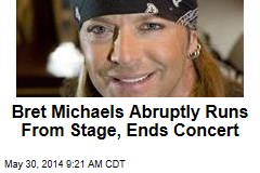 Bret Michaels Abruptly Runs From Stage, Ends Concert
