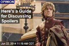 Here&#39;s a Guide for Discussing Spoilers
