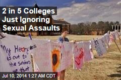 2 in 5 Colleges Not Probing Sexual Assaults