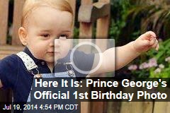 Here It Is: Prince George&#39;s Official 1st Birthday Photo