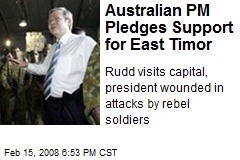 Australian PM Pledges Support for East Timor