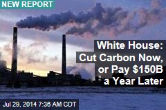 White House: Cut Carbon Now, or Pay $150B a Year Later